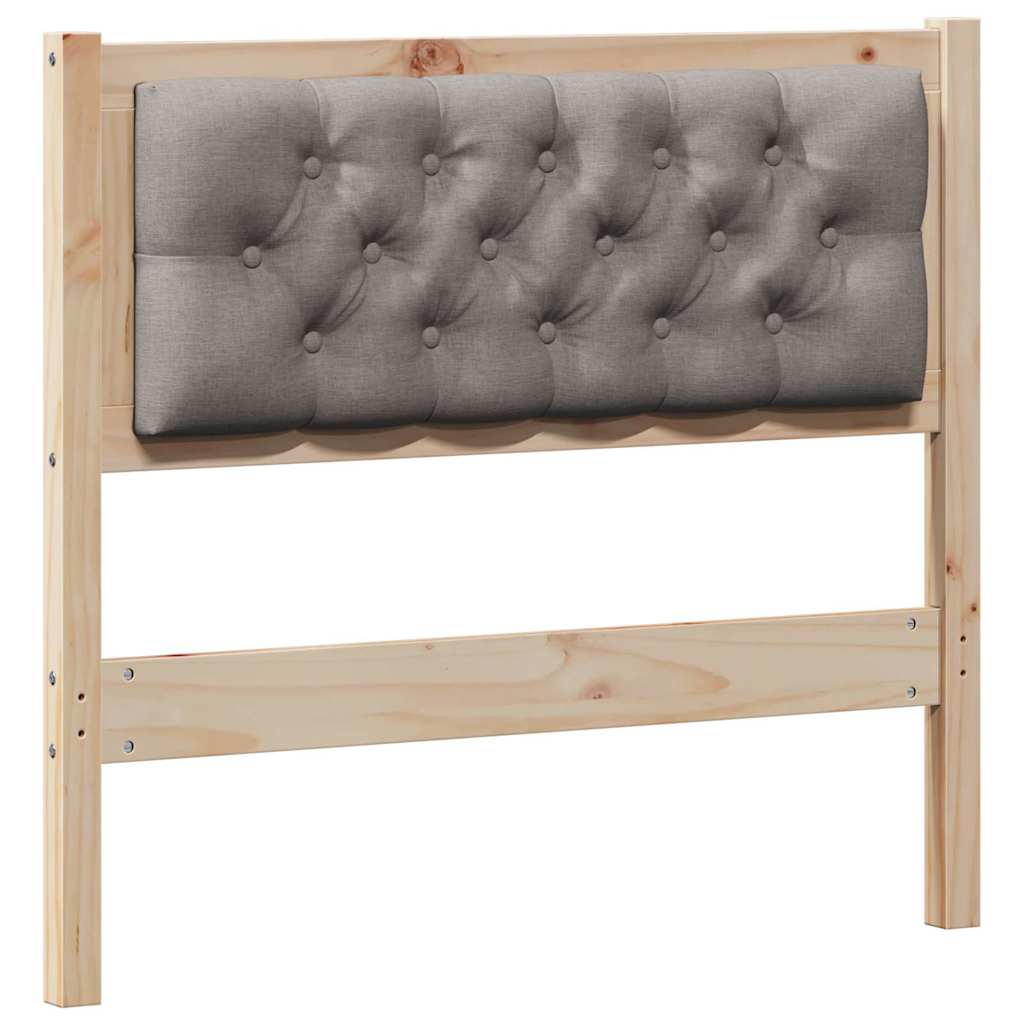 Hoofdbord Anders Bruin en taupe 90 cm Massief grenenhout is nu te koop bij PeponiXL, paradijselijk wonen!