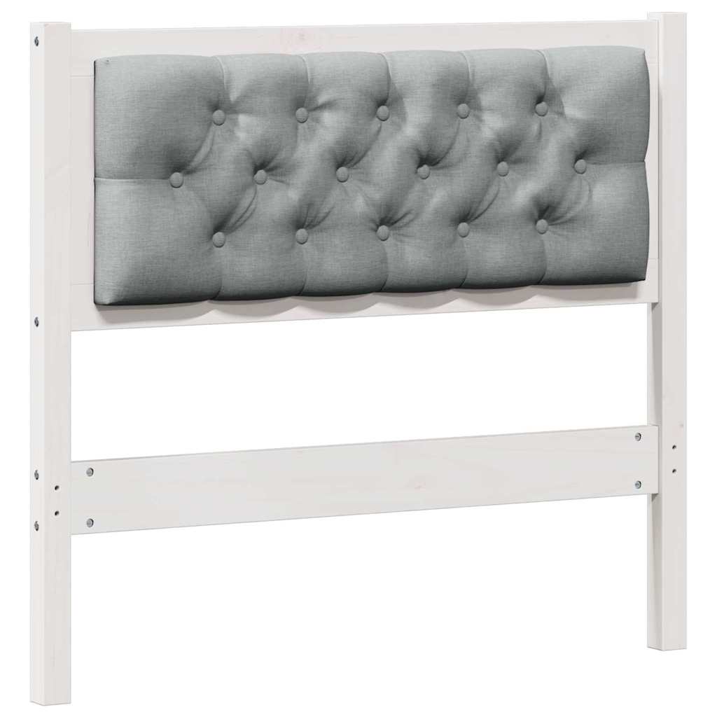 Hoofdbord Anders Wit en lichtgrijs 90 cm Massief grenenhout is nu te koop bij PeponiXL, paradijselijk wonen!