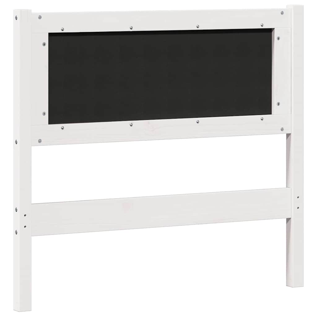 Hoofdbord Anders Wit en lichtgrijs 90 cm Massief grenenhout is nu te koop bij PeponiXL, paradijselijk wonen!