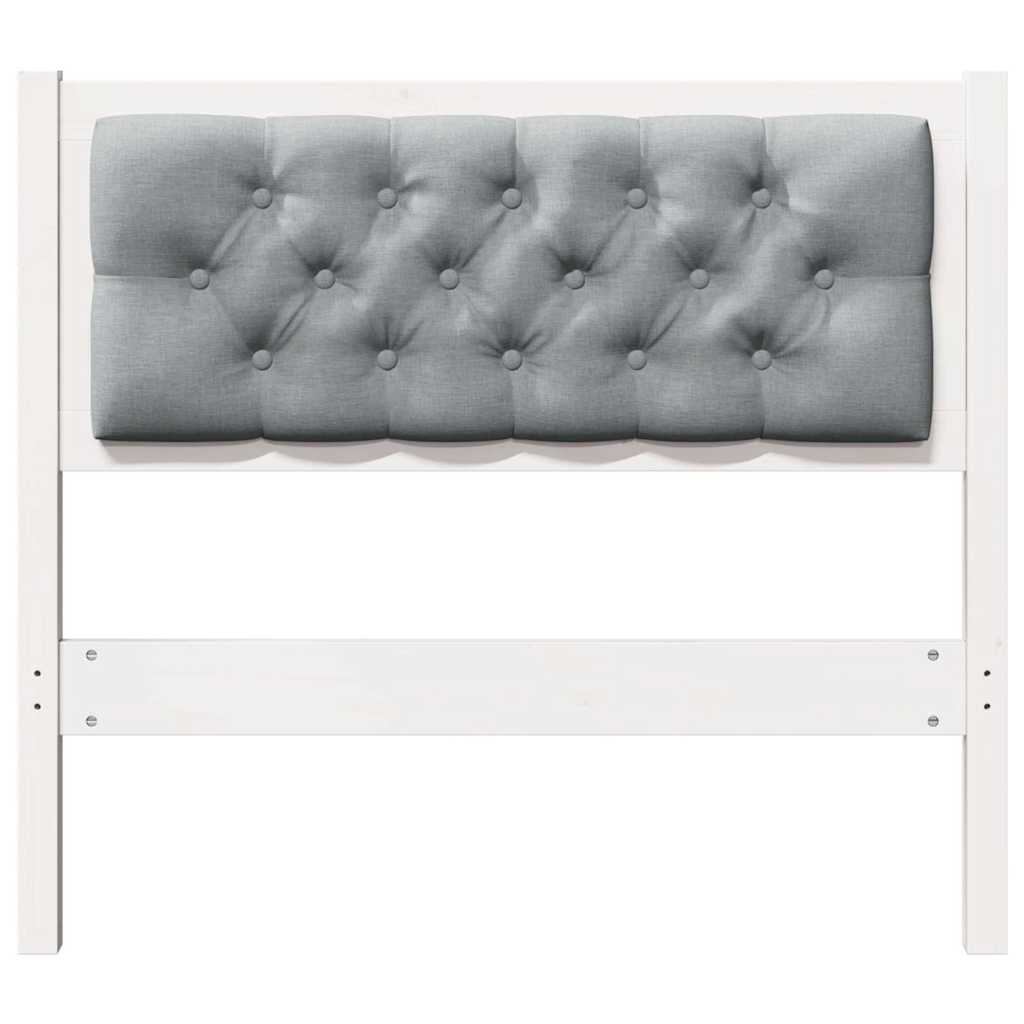 Hoofdbord Anders Wit en lichtgrijs 90 cm Massief grenenhout is nu te koop bij PeponiXL, paradijselijk wonen!
