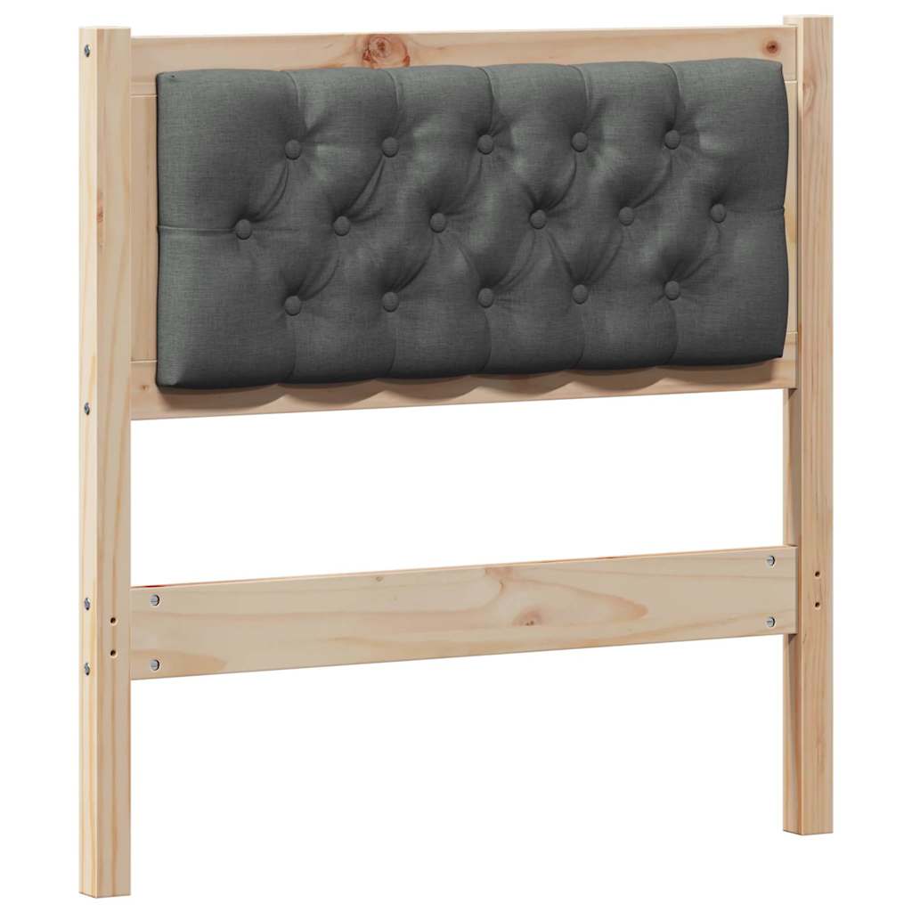 Hoofdbord Anders Bruin en donkergrijs 80 cm Massief grenenhout is nu te koop bij PeponiXL, paradijselijk wonen!