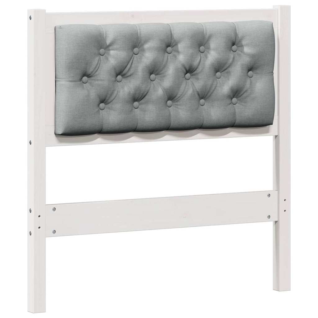 Hoofdbord Anders Wit en lichtgrijs 80 cm Massief grenenhout is nu te koop bij PeponiXL, paradijselijk wonen!