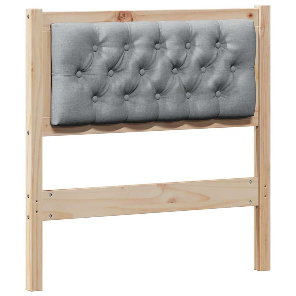 Hoofdbord Anders Bruin en lichtgrijs 75 cm Massief grenenhout is nu te koop bij PeponiXL, paradijselijk wonen!