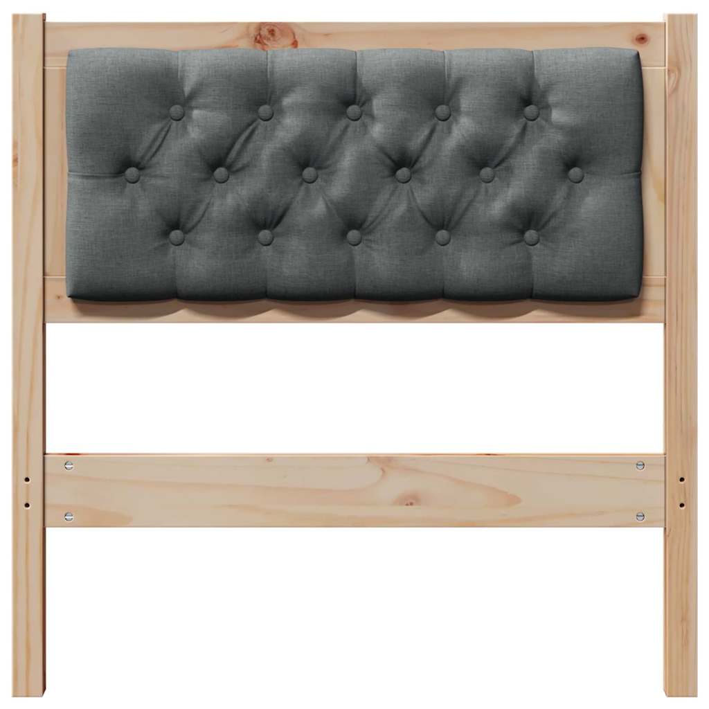 Hoofdbord Anders Bruin en donkergrijs 75 cm Massief grenenhout is nu te koop bij PeponiXL, paradijselijk wonen!