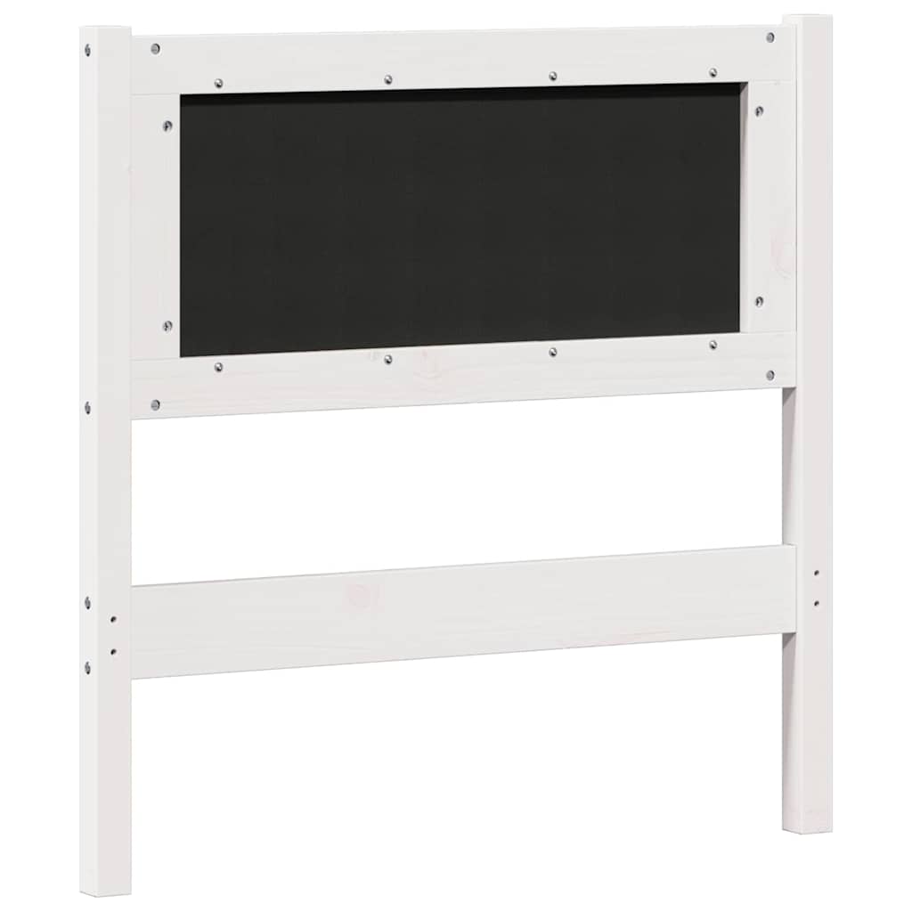 Hoofdbord Anders Wit en lichtgrijs 75 cm Massief grenenhout is nu te koop bij PeponiXL, paradijselijk wonen!
