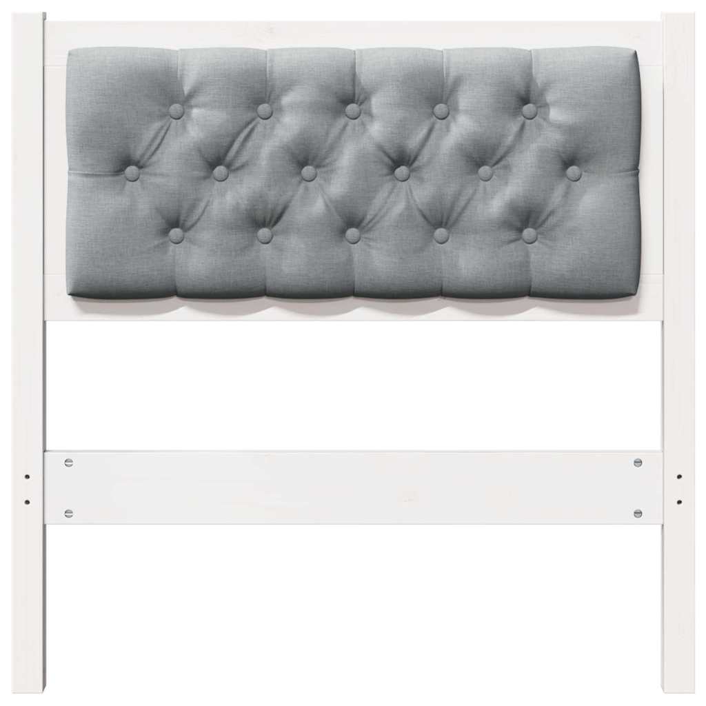 Hoofdbord Anders Wit en lichtgrijs 75 cm Massief grenenhout is nu te koop bij PeponiXL, paradijselijk wonen!