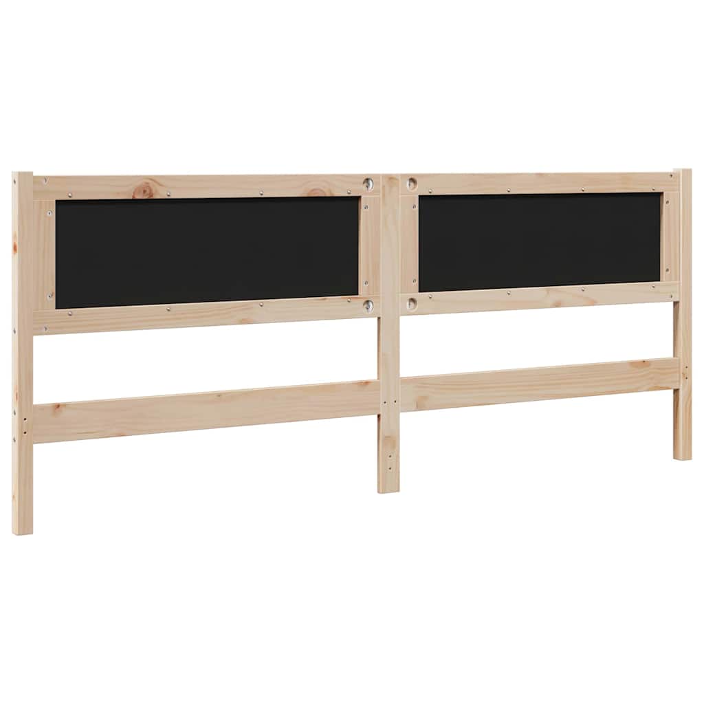 Gestoffeerd hoofdbord Bruin 200 cm Massief grenenhout is nu te koop bij PeponiXL, paradijselijk wonen!