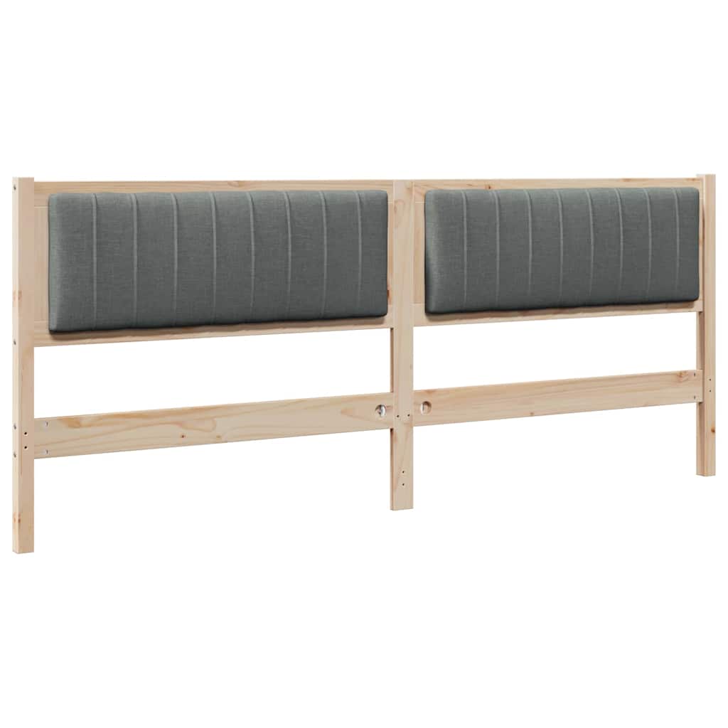 Gestoffeerd hoofdbord Bruin 200 cm Massief grenenhout is nu te koop bij PeponiXL, paradijselijk wonen!