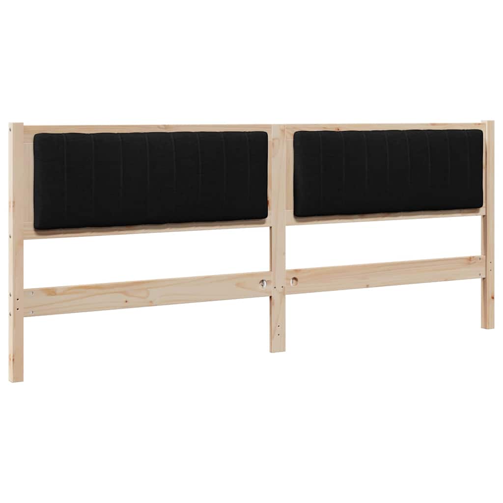 Gestoffeerd hoofdbord Bruin 200 cm Massief grenenhout is nu te koop bij PeponiXL, paradijselijk wonen!