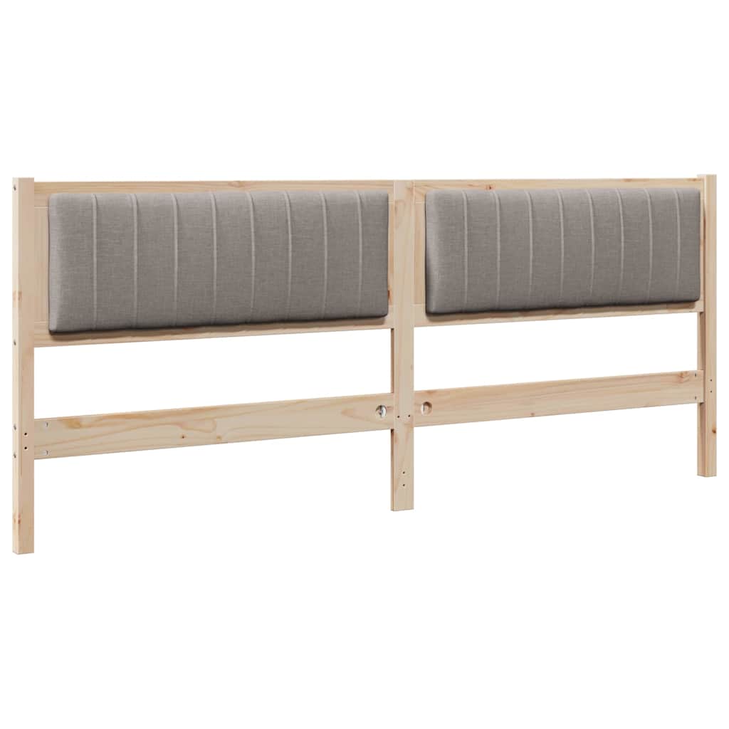 Gestoffeerd hoofdbord Bruin 200 cm Massief grenenhout is nu te koop bij PeponiXL, paradijselijk wonen!