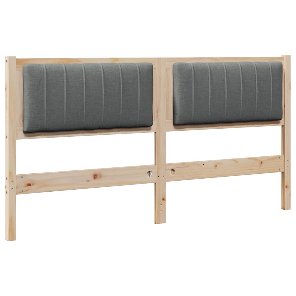 Gestoffeerd hoofdbord Bruin 160 cm Massief grenenhout is nu te koop bij PeponiXL, paradijselijk wonen!