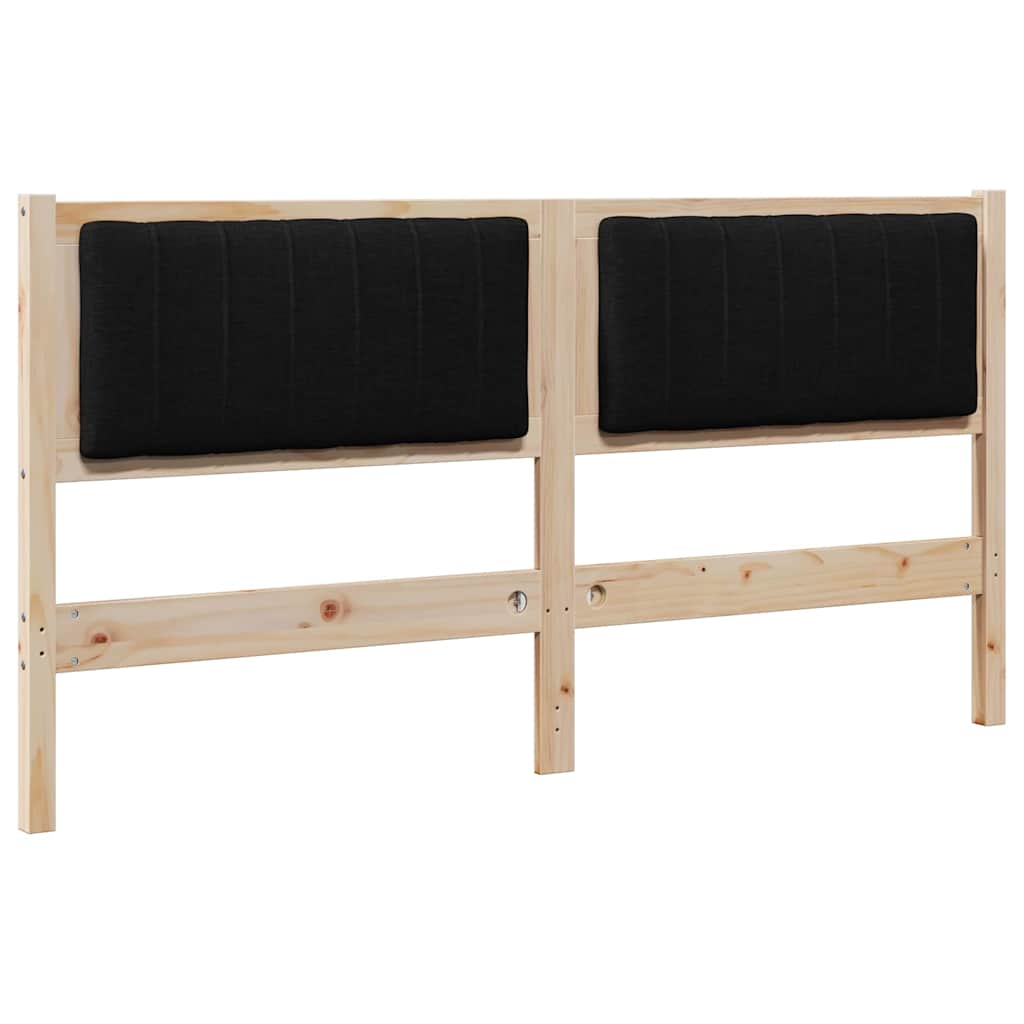 Gestoffeerd hoofdbord Bruin 160 cm Massief grenenhout is nu te koop bij PeponiXL, paradijselijk wonen!