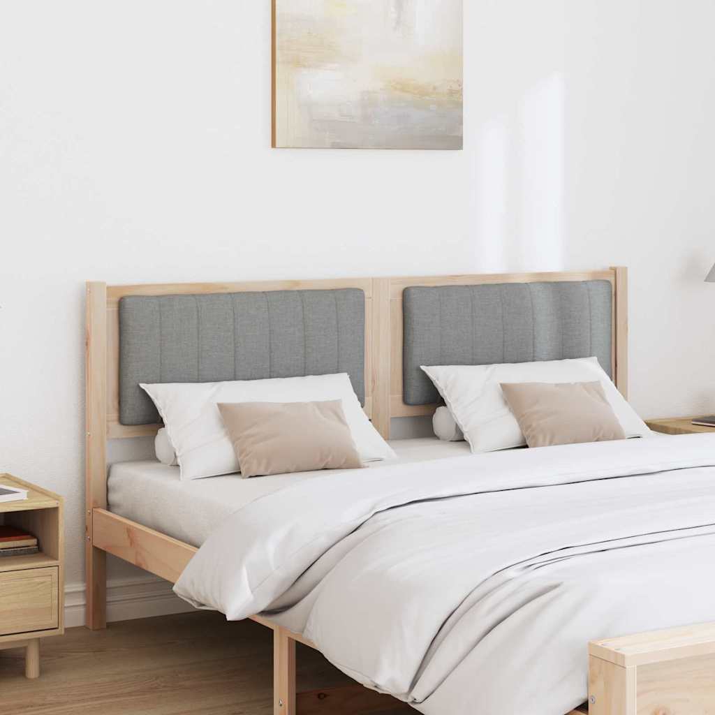 Gestoffeerd hoofdbord Bruin 150 cm Massief grenenhout is nu te koop bij PeponiXL, paradijselijk wonen!
