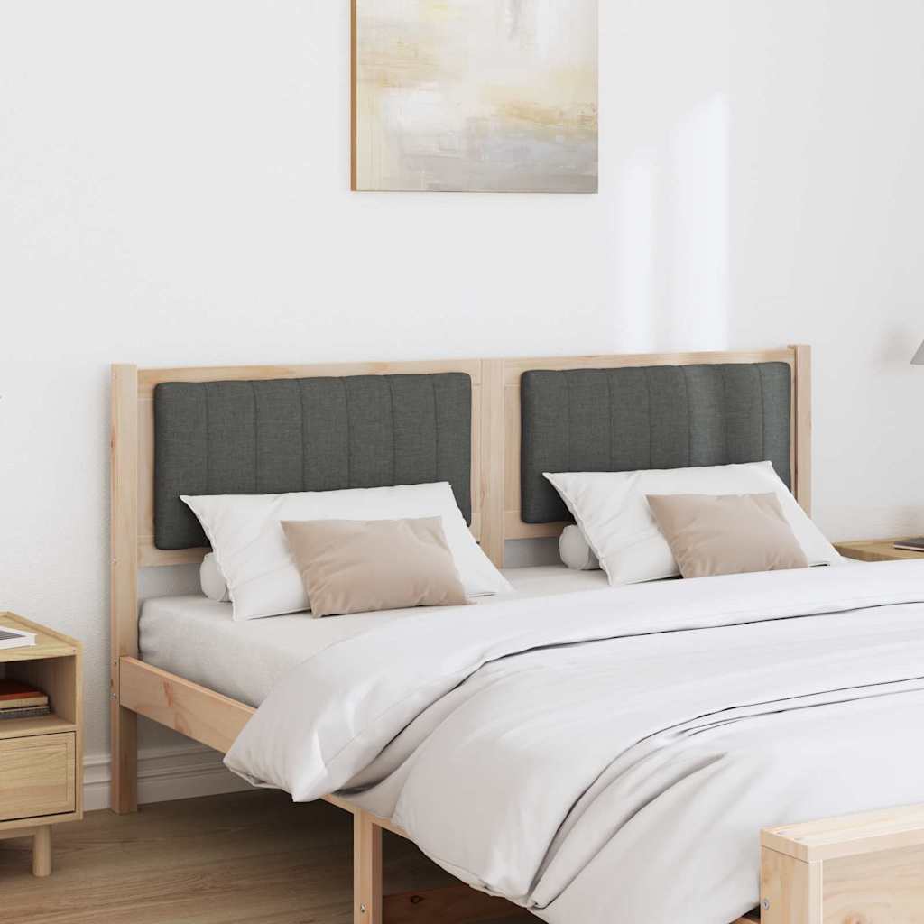 Gestoffeerd hoofdbord Bruin 150 cm Massief grenenhout is nu te koop bij PeponiXL, paradijselijk wonen!