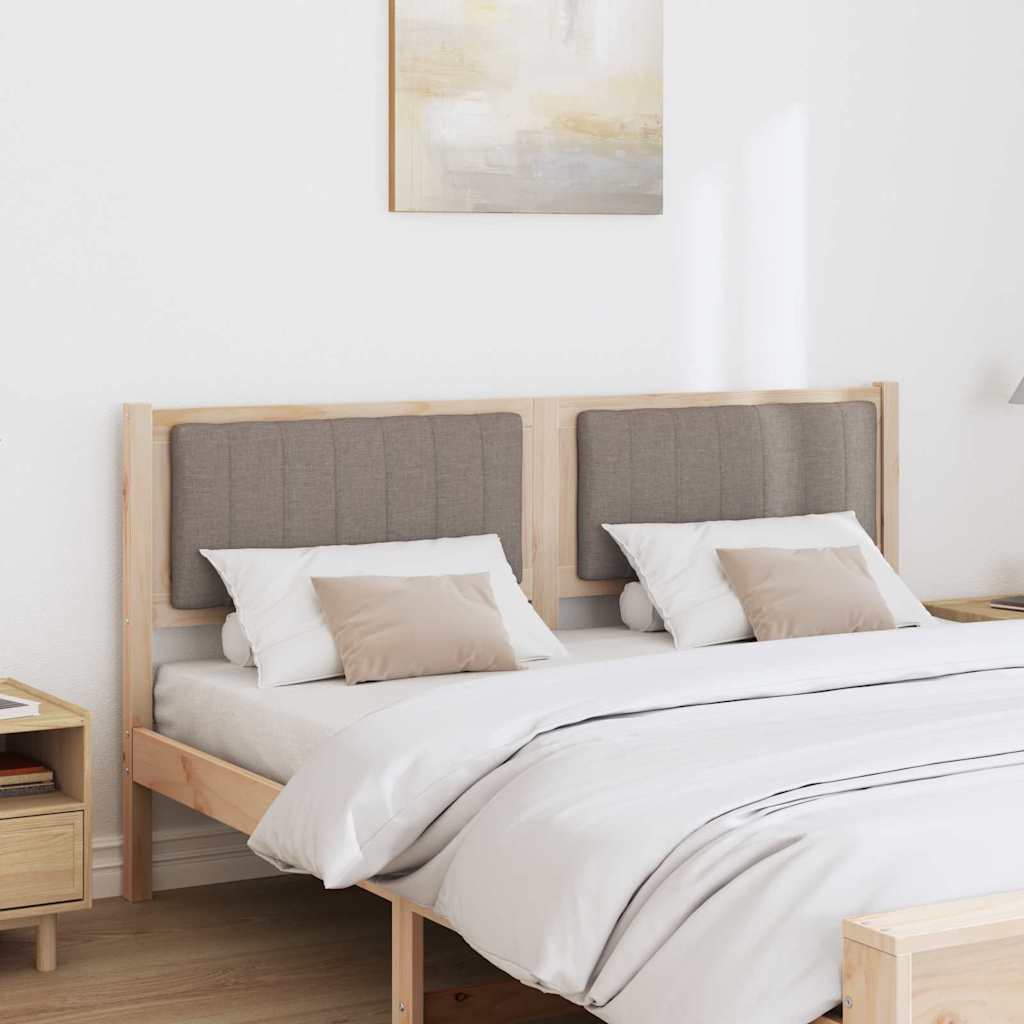 Gestoffeerd hoofdbord Bruin 150 cm Massief grenenhout is nu te koop bij PeponiXL, paradijselijk wonen!