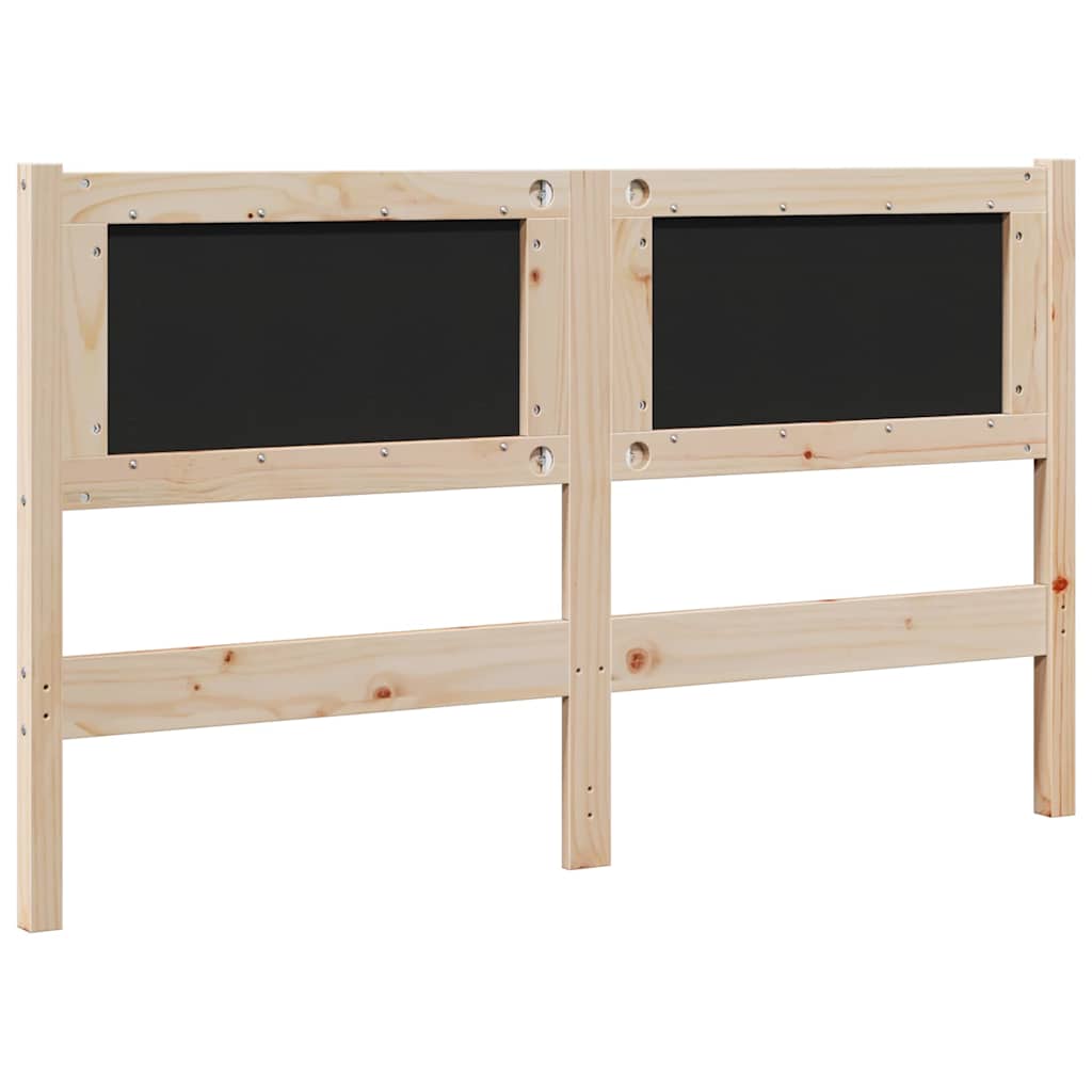 Gestoffeerd hoofdbord Bruin 140 cm Massief grenenhout is nu te koop bij PeponiXL, paradijselijk wonen!