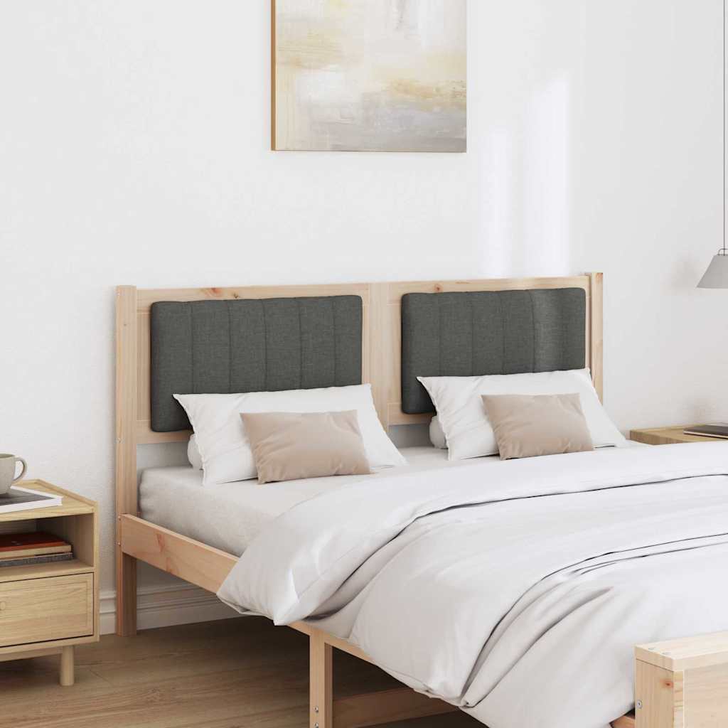 Gestoffeerd hoofdbord Bruin 140 cm Massief grenenhout is nu te koop bij PeponiXL, paradijselijk wonen!