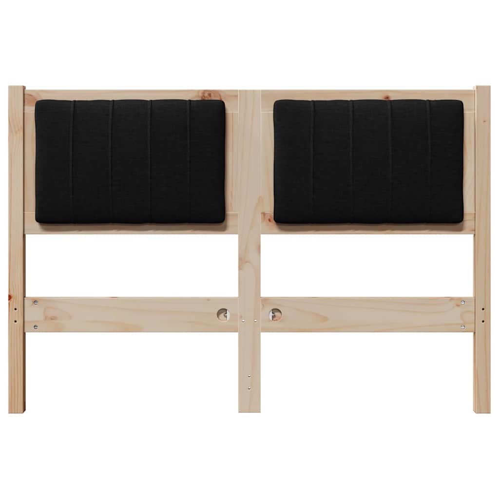 Gestoffeerd hoofdbord Bruin 120 cm Massief grenenhout is nu te koop bij PeponiXL, paradijselijk wonen!