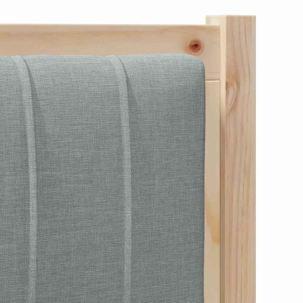 Gestoffeerd hoofdbord Lichtgrijs 100 cm Massief grenenhout is nu te koop bij PeponiXL, paradijselijk wonen!