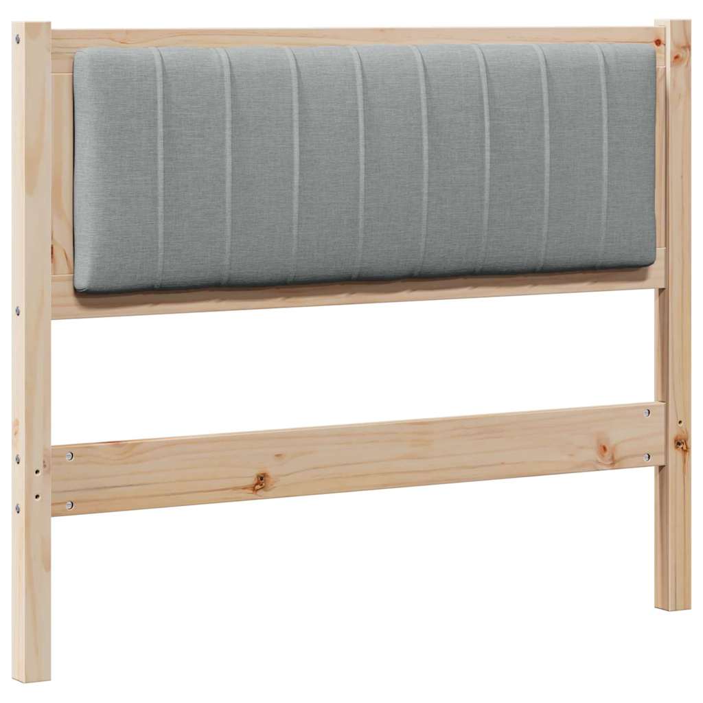 Gestoffeerd hoofdbord Lichtgrijs 100 cm Massief grenenhout is nu te koop bij PeponiXL, paradijselijk wonen!