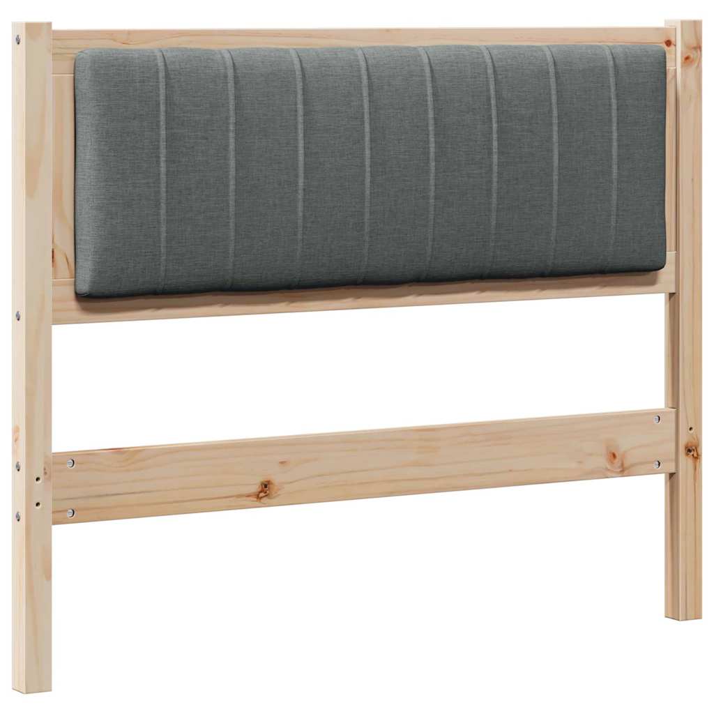 Gestoffeerd hoofdbord Bruin 100 cm Massief grenenhout is nu te koop bij PeponiXL, paradijselijk wonen!
