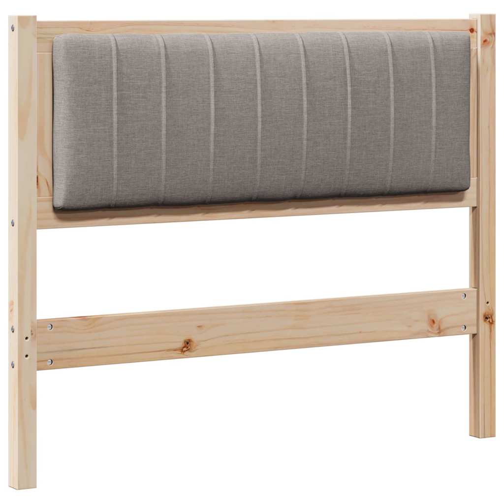 Gestoffeerd hoofdbord Bruin 100 cm Massief grenenhout is nu te koop bij PeponiXL, paradijselijk wonen!