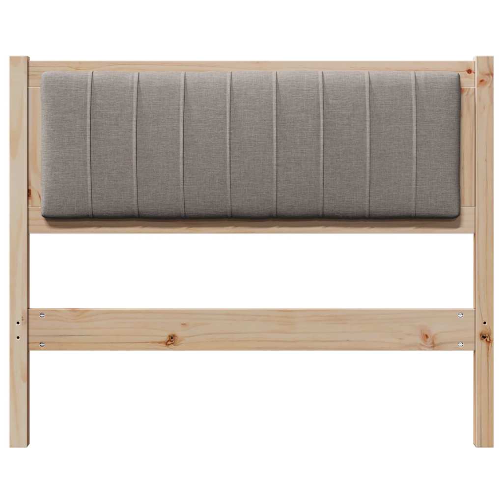 Gestoffeerd hoofdbord Bruin 100 cm Massief grenenhout is nu te koop bij PeponiXL, paradijselijk wonen!