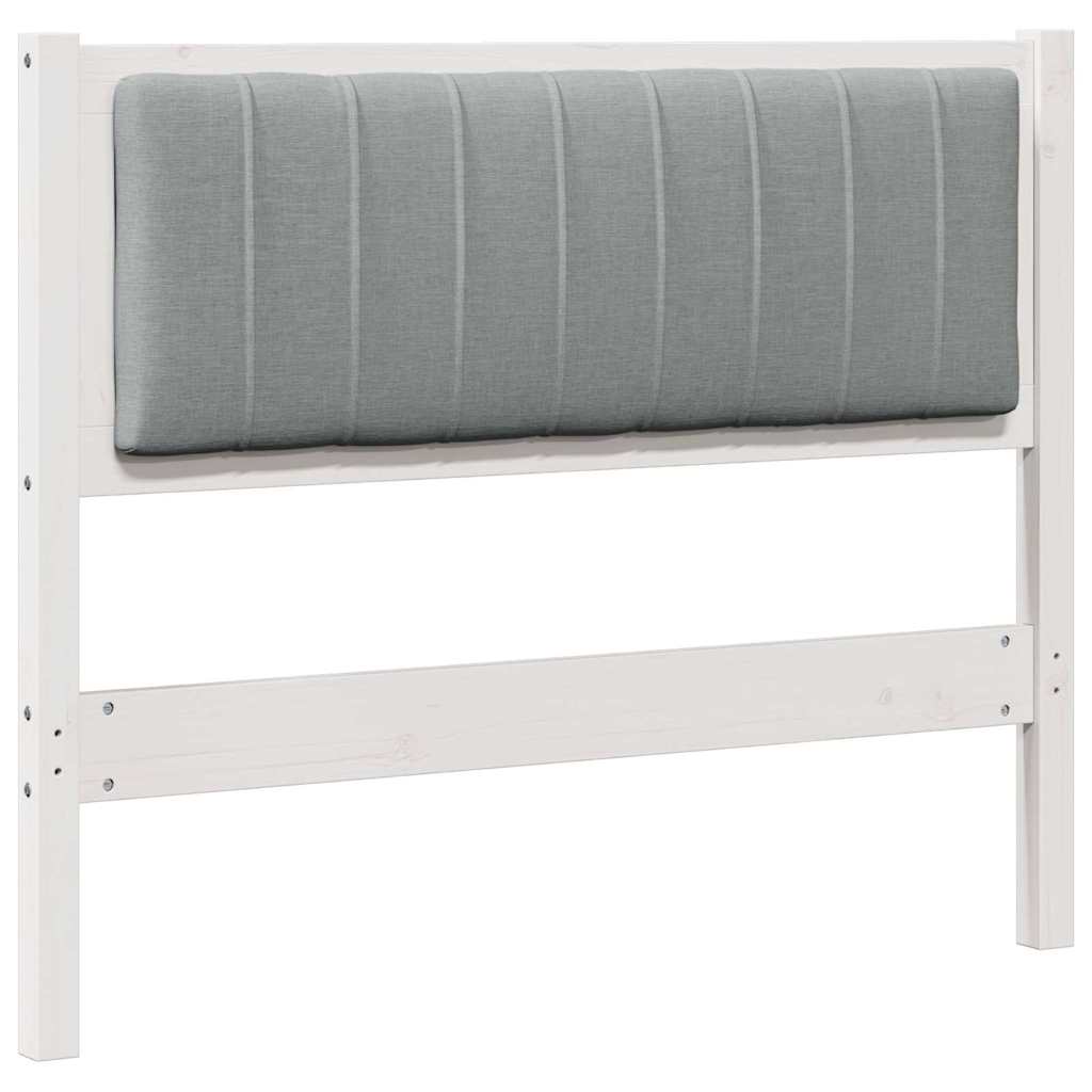 Gestoffeerd hoofdbord Wit 100 cm Massief grenenhout is nu te koop bij PeponiXL, paradijselijk wonen!