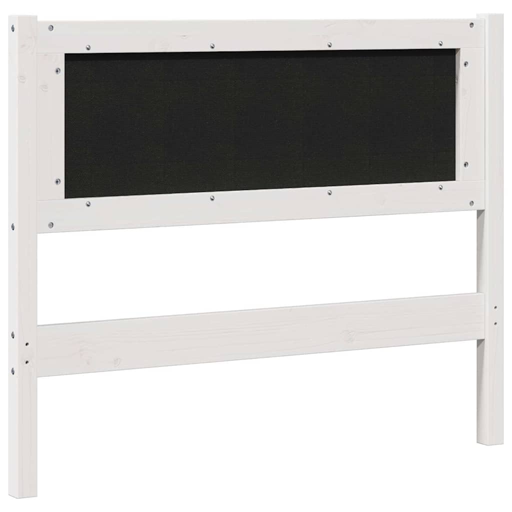 Gestoffeerd hoofdbord Wit 100 cm Massief grenenhout is nu te koop bij PeponiXL, paradijselijk wonen!