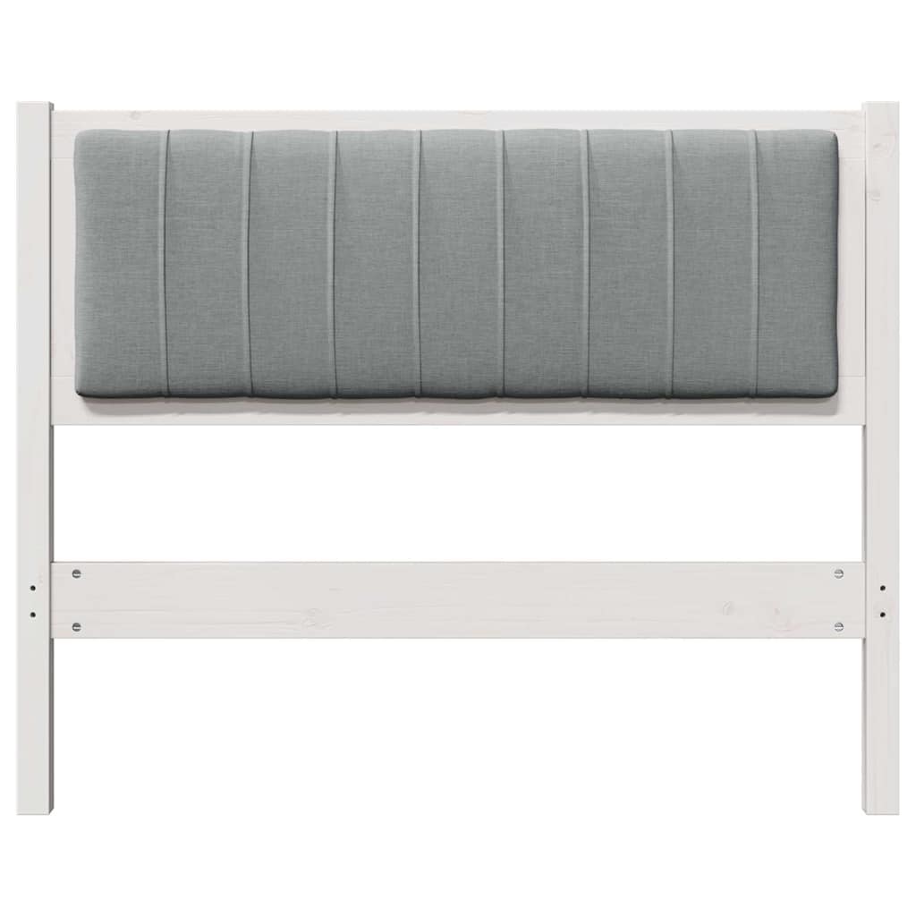 Gestoffeerd hoofdbord Wit 100 cm Massief grenenhout is nu te koop bij PeponiXL, paradijselijk wonen!