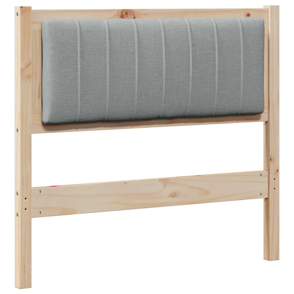 Gestoffeerd hoofdbord Bruin 90 cm Massief grenenhout is nu te koop bij PeponiXL, paradijselijk wonen!