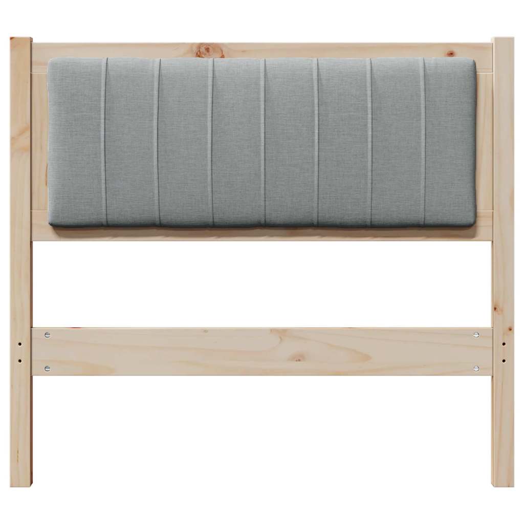 Gestoffeerd hoofdbord Bruin 90 cm Massief grenenhout is nu te koop bij PeponiXL, paradijselijk wonen!