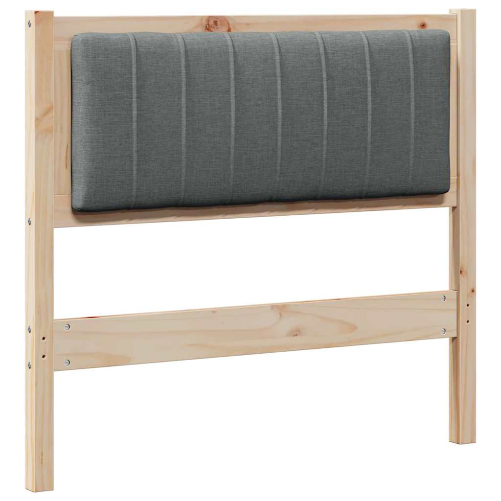 Gestoffeerd hoofdbord Bruin 90 cm Massief grenenhout is nu te koop bij PeponiXL, paradijselijk wonen!