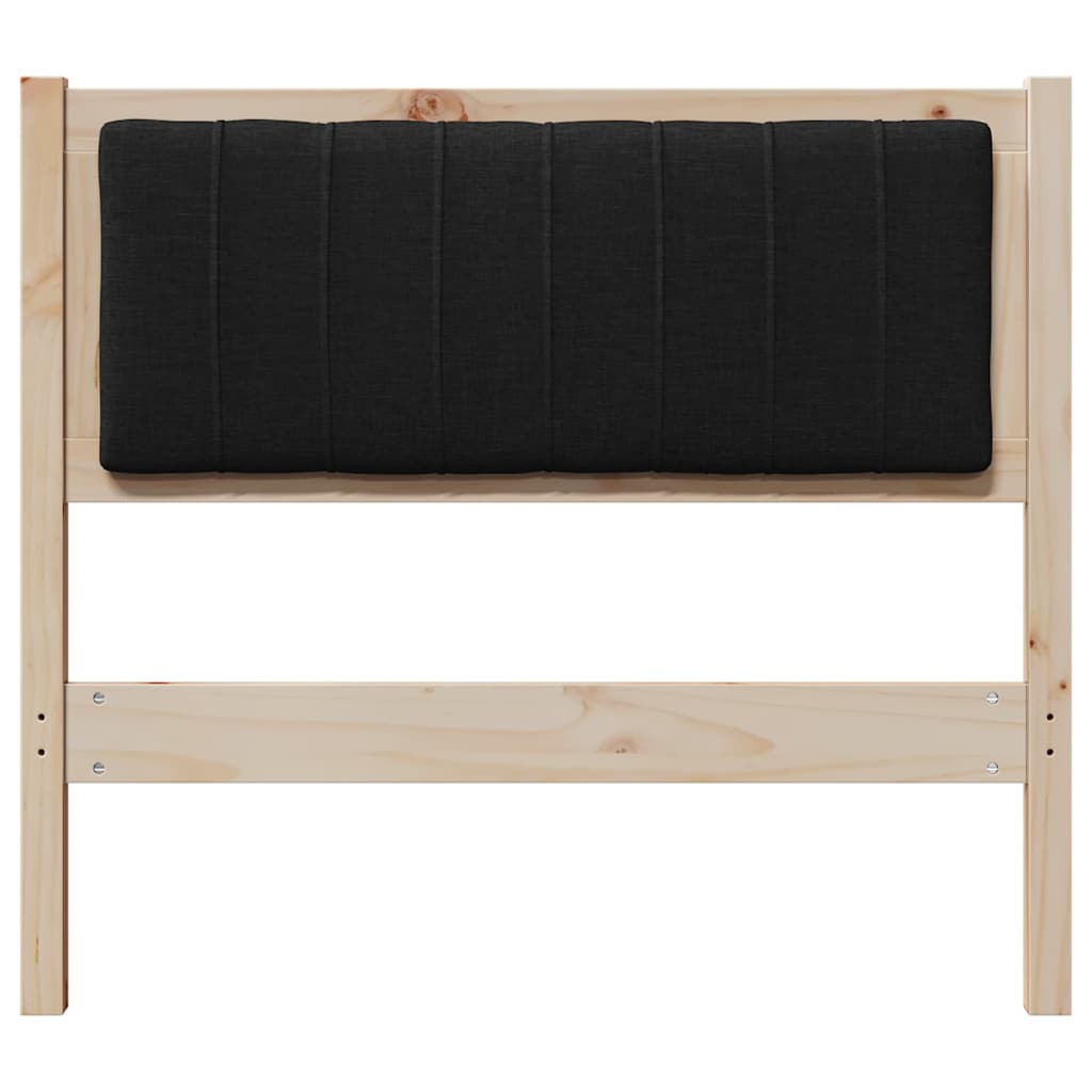 Gestoffeerd hoofdbord Bruin 90 cm Massief grenenhout is nu te koop bij PeponiXL, paradijselijk wonen!