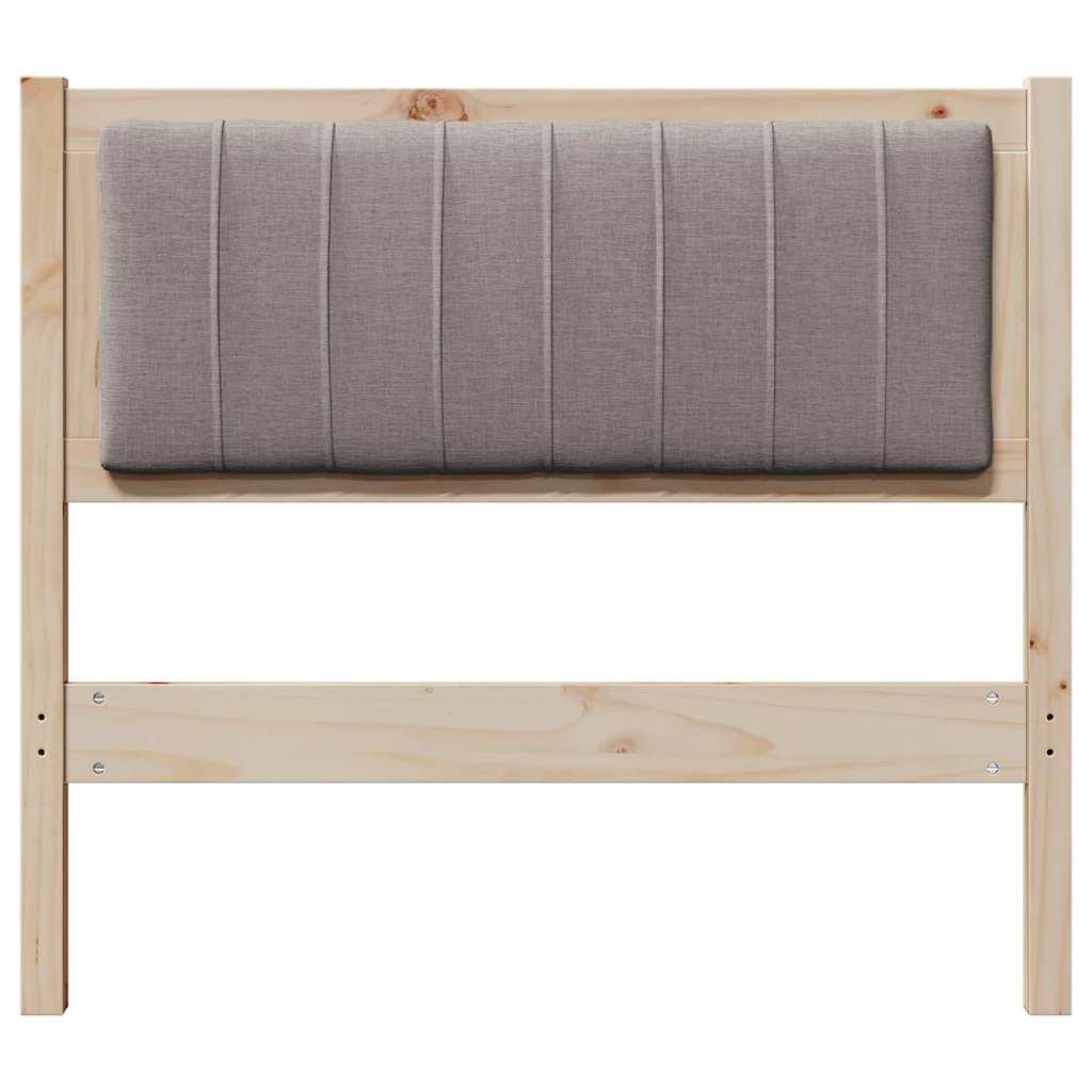 Gestoffeerd hoofdbord Bruin 90 cm Massief grenenhout is nu te koop bij PeponiXL, paradijselijk wonen!