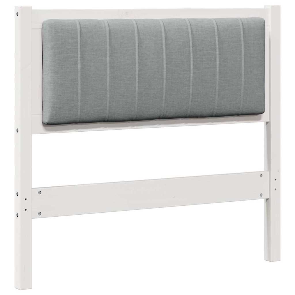 Gestoffeerd hoofdbord Wit 90 cm Massief grenenhout is nu te koop bij PeponiXL, paradijselijk wonen!