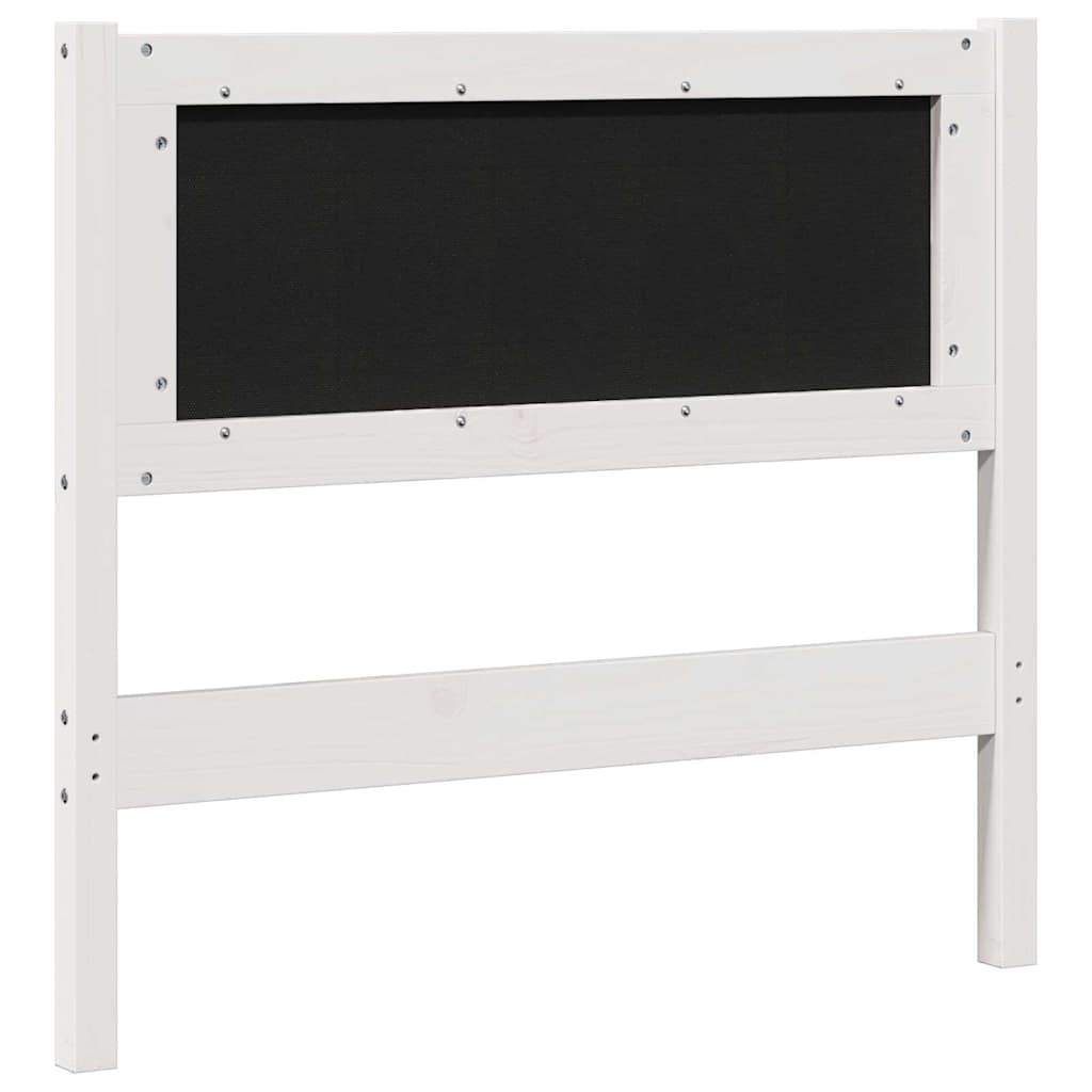 Gestoffeerd hoofdbord Wit 90 cm Massief grenenhout is nu te koop bij PeponiXL, paradijselijk wonen!