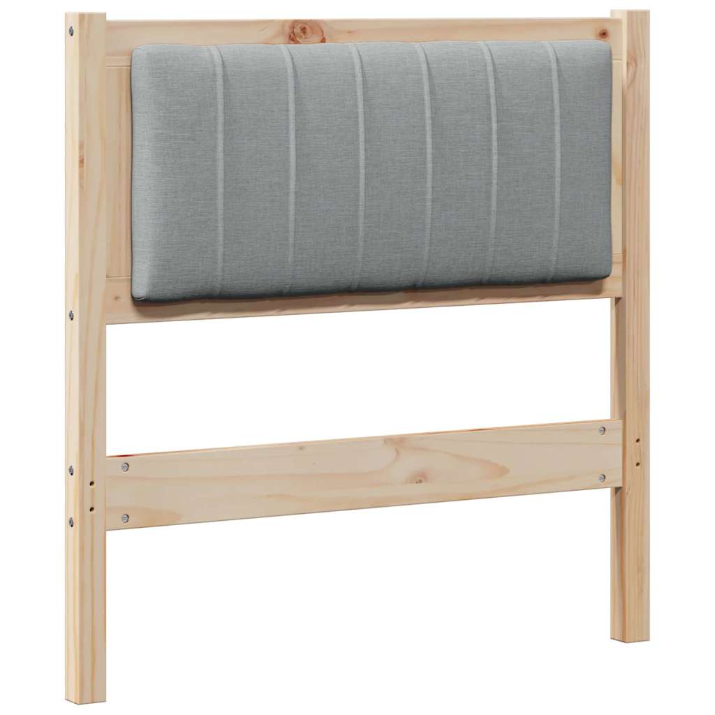 Gestoffeerd hoofdbord Bruin 80 cm Massief grenenhout is nu te koop bij PeponiXL, paradijselijk wonen!