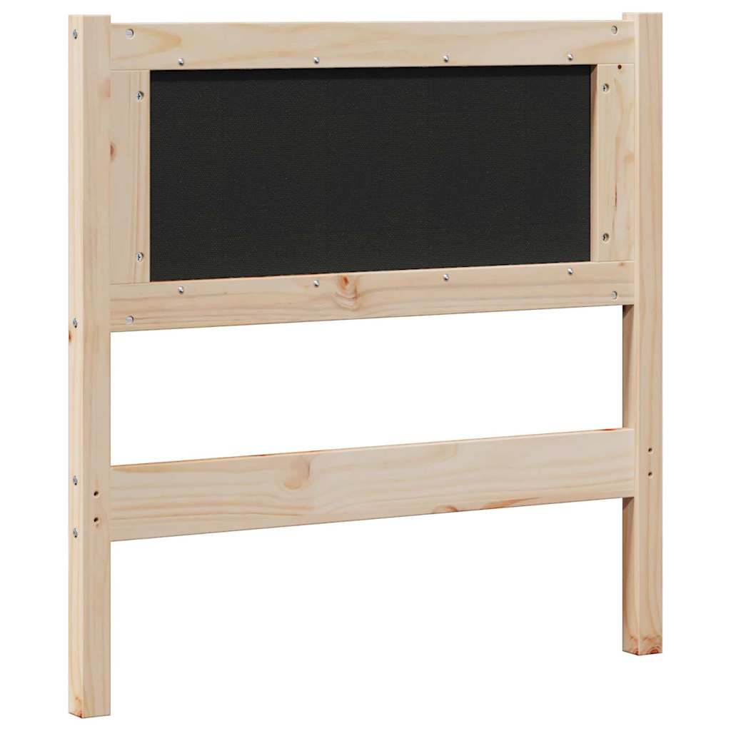Gestoffeerd hoofdbord Bruin 80 cm Massief grenenhout is nu te koop bij PeponiXL, paradijselijk wonen!