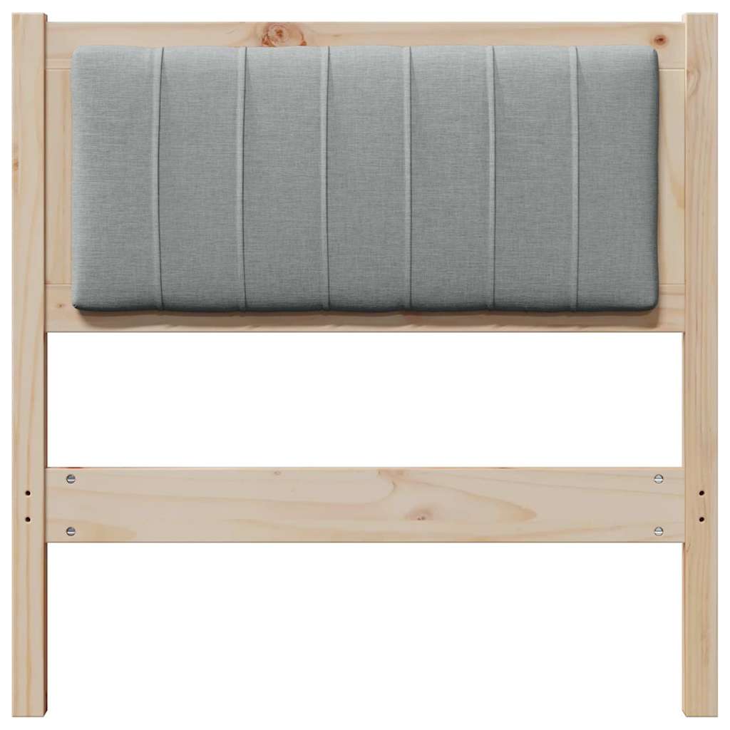 Gestoffeerd hoofdbord Bruin 75 cm Massief grenenhout is nu te koop bij PeponiXL, paradijselijk wonen!