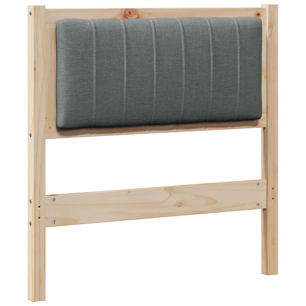 Gestoffeerd hoofdbord Bruin 75 cm Massief grenenhout is nu te koop bij PeponiXL, paradijselijk wonen!