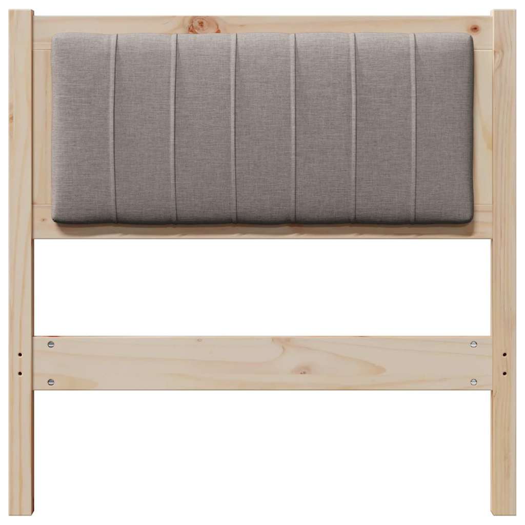 Gestoffeerd hoofdbord Bruin 75 cm Massief grenenhout is nu te koop bij PeponiXL, paradijselijk wonen!