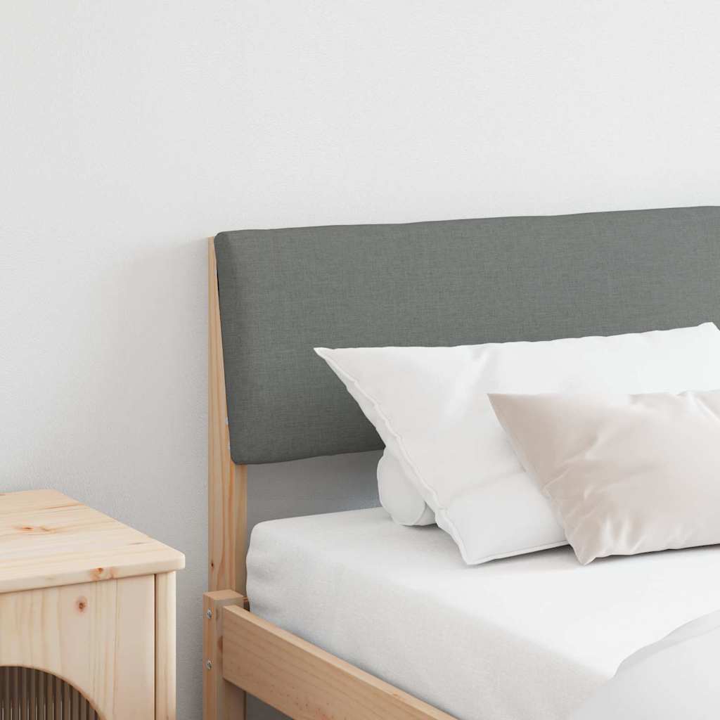 Gestoffeerd hoofdbord Donkergrijs 200 cm Massief grenenhout is nu te koop bij PeponiXL, paradijselijk wonen!