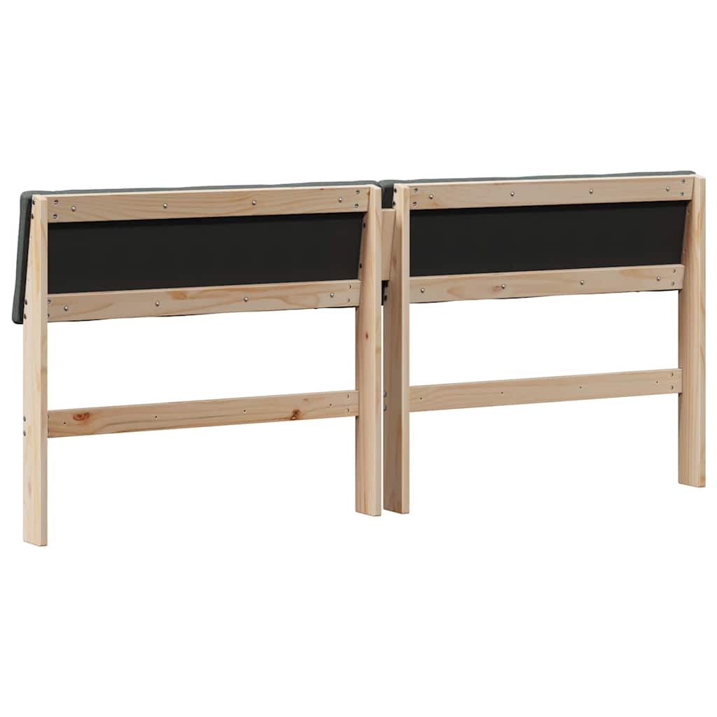Gestoffeerd hoofdbord Donkergrijs 180 cm Massief grenenhout is nu te koop bij PeponiXL, paradijselijk wonen!