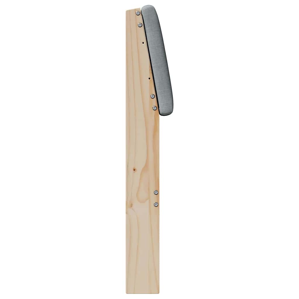 Gestoffeerd hoofdbord Lichtgrijs 160 cm Massief grenenhout is nu te koop bij PeponiXL, paradijselijk wonen!
