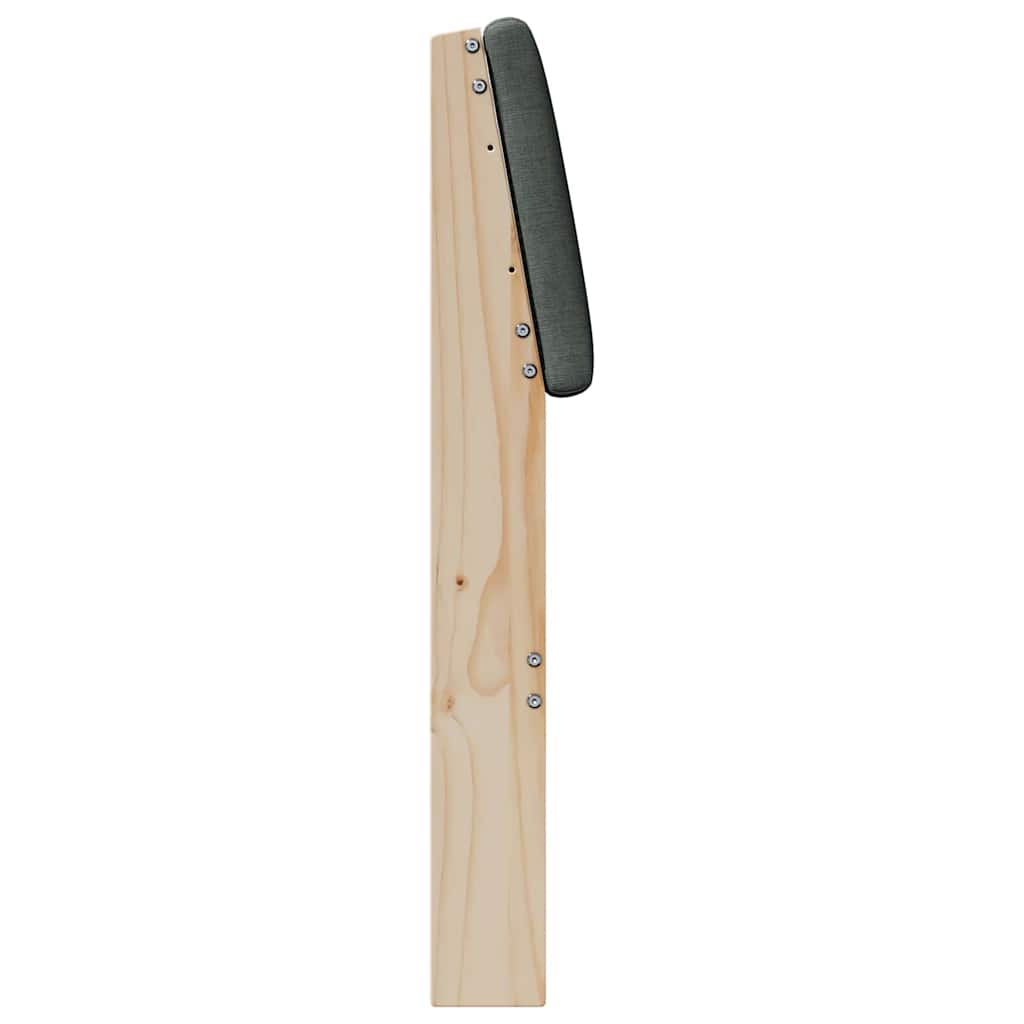 Gestoffeerd hoofdbord Donkergrijs 160 cm Massief grenenhout is nu te koop bij PeponiXL, paradijselijk wonen!