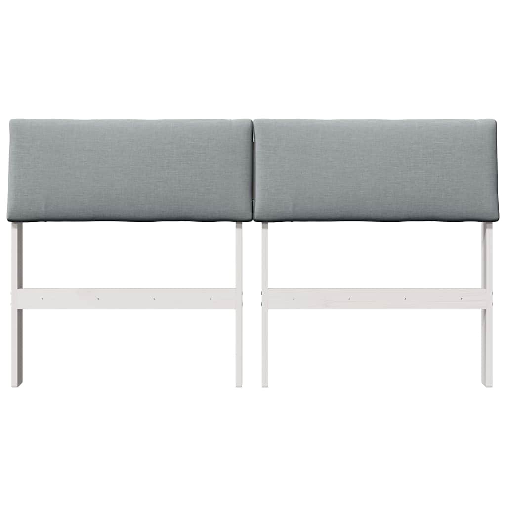 Gestoffeerd hoofdbord Lichtgrijs 160 cm Massief grenenhout is nu te koop bij PeponiXL, paradijselijk wonen!