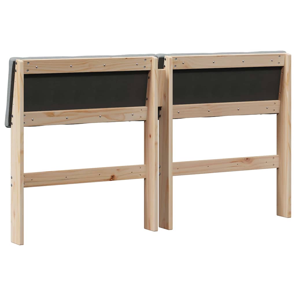 Gestoffeerd hoofdbord Lichtgrijs 150 cm Massief grenenhout is nu te koop bij PeponiXL, paradijselijk wonen!