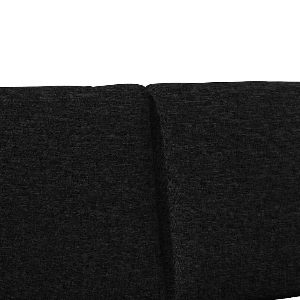 Gestoffeerd hoofdbord Zwart 135 cm Massief grenenhout is nu te koop bij PeponiXL, paradijselijk wonen!