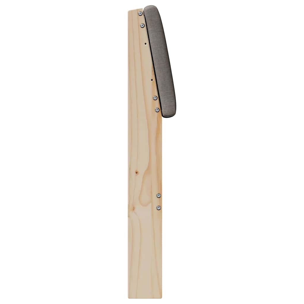 Gestoffeerd hoofdbord Taupe 135 cm Massief grenenhout is nu te koop bij PeponiXL, paradijselijk wonen!